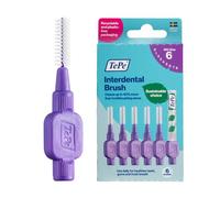 TePe Spazzolino interdentale originale, morbido spazzolino dentale per la pulizia dei denti, confezione da 6 pezzi, 1,1 mm, grandi spazi vuoti, viola, misura 6