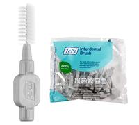 TEPE Spazzolino interdentale originale, spazzola dentale morbida per la pulizia dei denti, confezione da 25, 1,3 mm, spazi extra grandi, grigio, taglia 7