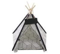 TEPEE LETTO CUSCINO LAVAGNA RIMOVIBILE LAVABILE PORTATILE PER ANIMALI 50X50X70CM