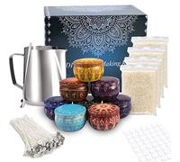 TEPENAR Set di 50 stoppini per candele per adulti e bambini, 8 scatole di candele, per principianti, festa della mamma, compleanno