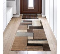Teppich-Traum Elegante Tappeto da Salotto con Design classico-moderno, facile da pulire, beige, 80 x 150 cm