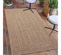 Teppich-Traum Tappeto da esterno moderno e resistente effetto juta, perfetto per balconi, giardini e terrazze 60x180 cm
