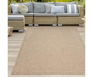 Teppich-Traum Tappeto da esterno resistente alle intemperie sisal look giardino terrazzo balcone beige/colore naturale 120x170 cm