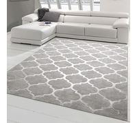 Teppich-Traum Tappeto da Salotto in Stile Vintage con Motivo Marocchino in Grigio Größe 200 x 290 cm