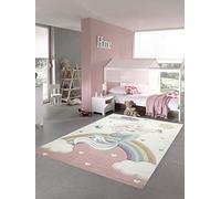 Teppich-Traum Tappeto per Bambini Sirena Tappeto vivaio Principessa Pastello Größe 200 x 290 cm