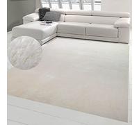 Teppich-Traum Tappeto Shaggy tappeto della camera da letto Flokati in crema, 240 x 340 cm