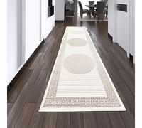 Teppich-Traum Tappeto Soggiorno Camera da letto Corridoio Passatoia lunga a pelo corto orientale elegante Orientale lucido Ornamenti crema beige 100 x 200 cm