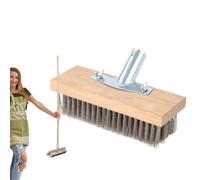 Teppich- Und Bodenschrubber - Robuste Bürste Mit Langen Griff, Steife Borsten Für Fugen Moosentfernung, Rostfreie Konstruktion, Effektiv Für Schwimmbad Boden, Terrasse, Garten | Reinigung Haushalt Out