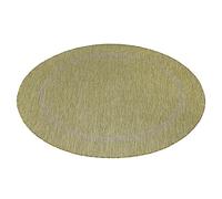Teppium Tappeto da Esterno Impermeabile 200 cm Rotondo Verde - Tappeto Resistente alle Intemperie e Lavabile in Lavatrice - Tappeto per Campeggio, Giardino, Balcone, Terrazza