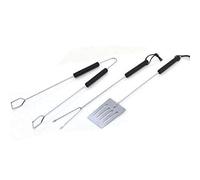 Tepro 8513 - Set di Utensili per griglia, 3 Pezzi, 2,5 x 10,5 x 43 cm, Colore: Nero/Argento