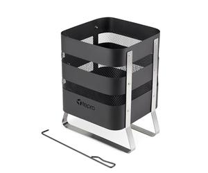 tepro Design Fire Pit Milburn, nero/argento (36 x 42,5 x 50 cm)