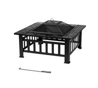 tepro Fire Pit Glenview, nero (81 x 81 x 50 cm)