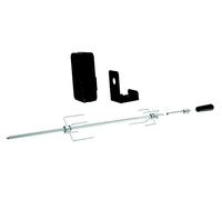 Tepro Set di spiedini universali per Funzionamento a Batteria in Acciaio Inox con 2 Fermagli, Manico e prolunga, Dimensioni ca. 92 x 10 x 12 cm