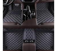 Teptal Tappetini Auto Copertura Totale in Pelle Personalizzati per Alfa Romeo Stelvio 2017-2022, Antiusura Impermeabile Tappeto Antiscivolo Tappetino Set,C/Black-White