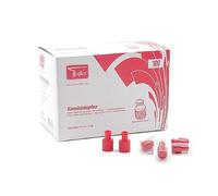 Teqler Luer-Lock - Set di 100 pezzi, colore: Rosso