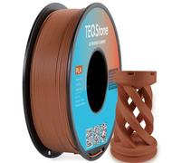 TEQStone Filamento PLA in legno, 1,75 mm, marrone, 1 kg (argilla di palissandro), 15% vera fibra di legno, stabilità dimensionale +/-0,02 mm, filamento per stampante 3D con confezione sottovuoto