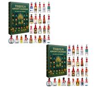 Tequila Advent Calendar, 24 Days of Spirits, Advent Calendar 2025, Each Door Opens a New Surprise from Crisp Blancos to Aged Añejos, Christmas Countdown(2pcs)