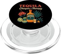 Tequila Is Cheaper Therapy Divertente bottiglia di agave con design a lime PopSockets PopGrip per MagSafe