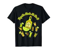 Tequila Made Me Do It Funny Drinking Party Cinco De Mayo Maglietta