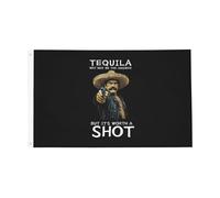 Tequila May Not Be The Answer But It'S Worth A Shot Bandiere Resistente Alle Intemperie Bandiera Colore Vivido Bandiera Da Giardino Per Esterno Balcone Decorazione 90X150Cm