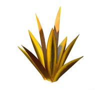 Tequila Scultura rustica, pianta di agave in metallo, paletto da giardino in metallo, decorazione artistica da giardino per esterni, decorazione per interni ed esterni (oro)