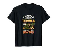 Tequila Shot And A Day off Party Crew Design Maglietta