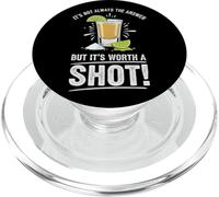 Tequila Shot Lover Party Graphic Funny Drinking Citazione & Lime PopSockets PopGrip per MagSafe