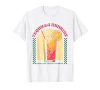 Tequila Sunrise - Camicia da Cocktail Vintage con fette di agrumi Maglietta