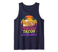 Tequila Tacos And Besties Weekend Summer Vacation Girls Trip Canotta
