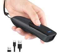 Tera 2D QR Mini scanner di codici a barre wireless Portatile 3-in-1 compatibile con Bluetooth e 2.4G Wireless e USB Wired Pocket piccolo lettore barcode per iOS Windows Android PC Tablet 1300