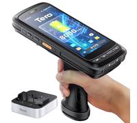Tera Android 13 Barcode Scanner PDA: 8000 mAh Grande batteria 4G + 64GB con stazione di ricarica, impugnatura a pistola, computer portatile 5,2" Full-Touch Screen Motore di scansione 2D ad alte