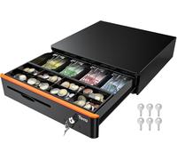 Tera Cassetto Cassa Registratore Bloccabile Vassoio Monete 40,5 × 40 × 10,2 cm 5