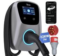 Tera EV Caricabatterie con Smart App 32A Tipo 2 22kW 400V CE e TUV Wallbox Cavo