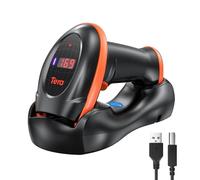 Tera Lettore Codice a Barre 2D Wireless con Risoluzione della Fotocamera 1 Megapixel Scanner Sodici a Barre 1D 2D QR con Base Ricaricabile, HW0008