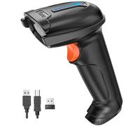 Tera Lettore di codici a barre 2D QR Wireless USB cablato 1D 2D portatile senza fili Lettore di codici a barre per codici a barre digitali/stampati Funziona con Windows Mac Linux, D5100