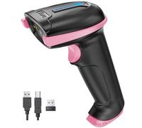 Tera Lettore di codici a barre wireless con indicatore di livello della batteria (2,4 GHz wireless + USB 2.0 cablato) Lettore di codici a barre 1D 5100