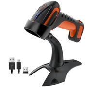 Tera Lettore di codici a barre di qualità industriale QR 2D 1D portatile senza fili Wireless 2.4G + Bluetooth 2500mAh Batteria Eccellente resistenza alle cadute (3 m) con supporto super stabile, 8100