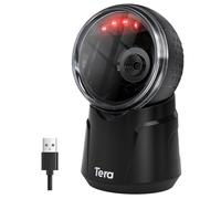 Tera Scanner codici a barre Desktop Omnidirezionale: 1D 2D QR Scanner codici a barre cablato USB Testina di scansione regolabile per POS Supermercato Vendita al dettaglio Pagamento mobile Modello 9000