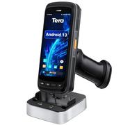 Tera Scanner di codici a barre PDA Android 13: SE4710 Motore 8000mAh | Base di ricarica e impugnatura a pistola, 1D 2D QR, IP65, 4GB+128GB, schermo da 5,2 pollici, test di caduta da 5 piedi