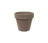 Tera Vaso Grande in Resina STANDARD ONE per Interno ed Esterno, Fioriera Moderna per Piante e Alberi, Vaso Decorativo Resistente UV e Gelo, Porta Piante Design per Giardino o Casa - Ø80 cm CAPPUCCINO