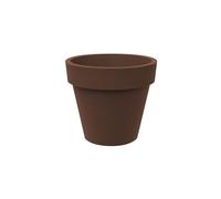 Tera Vaso Grande in Resina STANDARD ONE per Interno ed Esterno, Fioriera Moderna per Piante e Alberi, Vaso Decorativo Resistente UV e Gelo, Porta Piante Design per Giardino o Casa - Ø40 cm BRONZO
