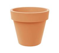 Tera Vaso Grande in Resina STANDARD ONE per Interno ed Esterno, Fioriera Moderna per Piante e Alberi, Vaso Decorativo Resistente UV e Gelo, Porta Piante Design per Giardino o Casa - Ø60 cm ANTICATO