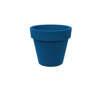 Tera Vaso grande in resina STANDARD ONE, vaso per esterno ed interno, tecnica rotazionale, vasi per piante e alberi, resistente ai raggi uv, resistente al gelo, (DEEP SEA, 60 CM)
