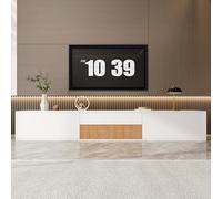 Terahanda Mobile TV moderno, supporto TV, supporto TV, supporto TV inferiore, supporto TV dal design unico, può contenere un proiettore. 180 x 34 x 30 cm (lunghezza x larghezza x altezza)