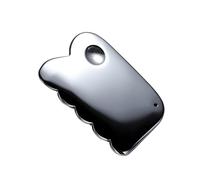 Terahertz Gua Sha Strumento di massaggio Natural Guasha Stone Face Massager Gouache Raschietto for viso collo Corpo raschiando Spa Beauty Care 1Pcs (Color : 2)