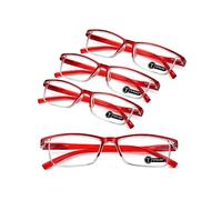 TERAISE 4PCS Occhiali da Lettura Uomo e Donna, Luce Blu, Leggeri e Comodi, Robusti Occhiali per Computer Con Custodia (2.25X)