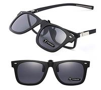 TERAISE Polarized Clip-On Driving Sunglasses with Flip Up Function-Adatto per la guida di pesca Sport all'aria aperta