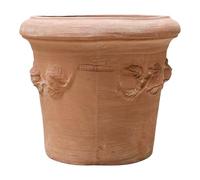Teramico Liscio Toscana Limoni Toscana - Vaso da fiori in terracotta artigianale italiana, 25 cm - 40 cm, assolutamente resistente al gelo, terracotta italiana (25cm, Limoni Toscana)