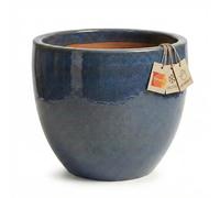 Teramico Vaso per fiori e piante in gres, bleu - resistente al gelo