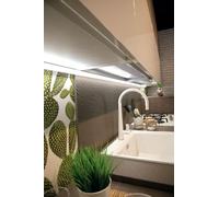 Teramo led Barra Led Sottopensile Su Misura Luce A Scelta Interruttore TOUCH Profilo ANGOLARE Made In Italy (70 CM, LUCE NATURALE)